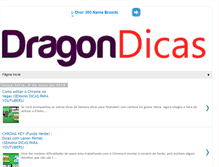Tablet Screenshot of dragondicas.com.br